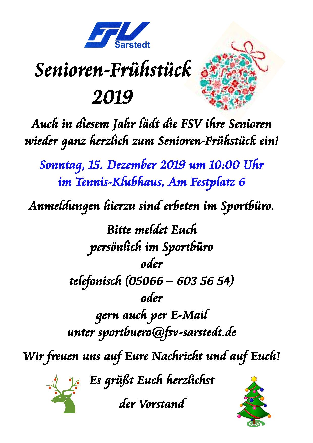 Aushang Seniorenfruehstueck 2019